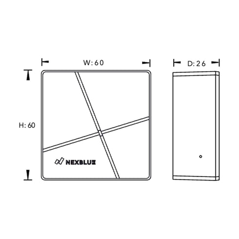 NexBlue ZEN - HAN / P1 - Dynamisk laststyring - Dimensions